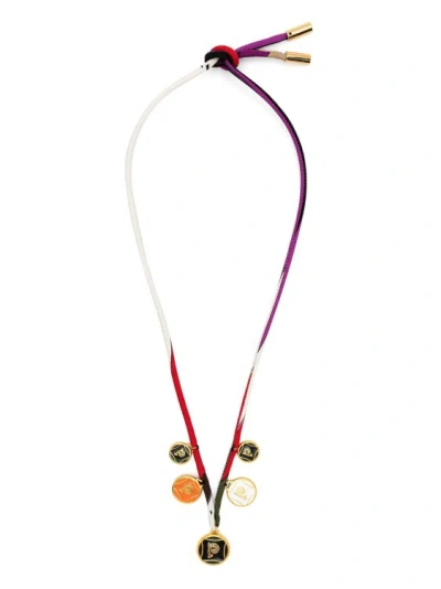 Pucci Multicolored Charm-detail Necklace