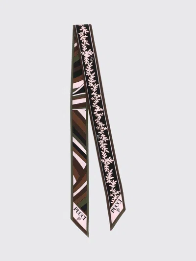 Pucci Neck Scarf Woman In Animal Print