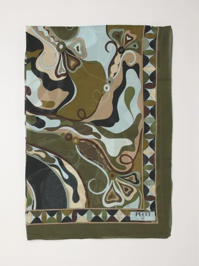 Pucci Neck Scarf Woman In Brown