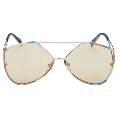 Pre-owned Pucci New Emilio  Aviator Sunglasses With Case In Beige