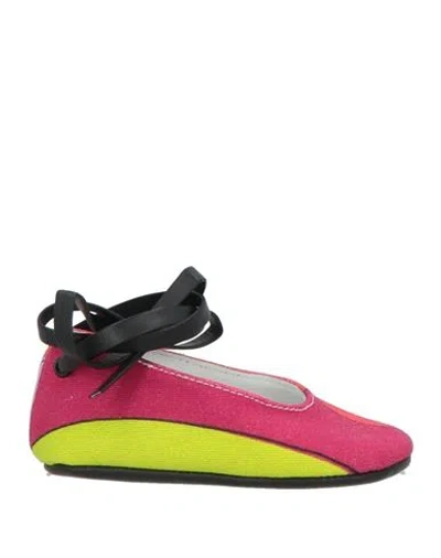 Pucci Babies'  Newborn Girl Newborn Shoes Garnet Size 3 Textile Fibers In Red