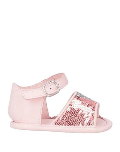 Pucci Babies'  Newborn Girl Newborn Shoes Light Pink Size 3 Leather