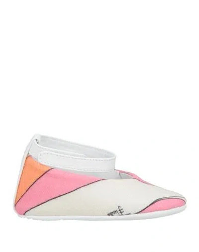 Pucci Babies'  Newborn Girl Newborn Shoes Pink Size 3 Textile Fibers