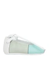 Pucci Newborn Girl Newborn Shoes Turquoise Size 3 Textile Fibers In Blue