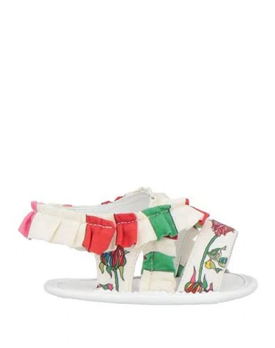 Pucci Babies'  Newborn Girl Newborn Shoes White Size 3 Textile Fibers