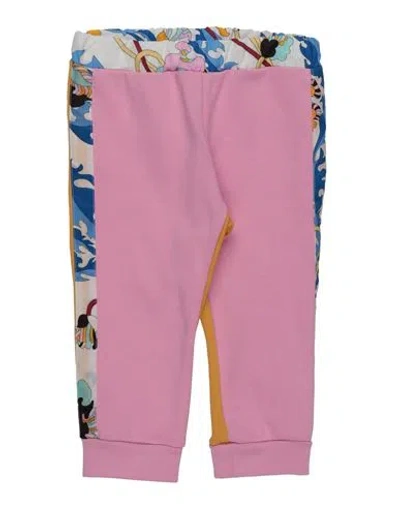 Pucci Babies'  Newborn Girl Pants Pink Size 3 Cotton, Polyamide