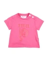 Pucci Newborn Girl T-shirt Fuchsia Size 3 Cotton In Pink