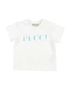 Pucci Newborn Girl T-shirt White Size 3 Cotton, Elastane In White