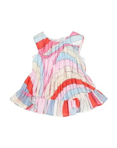 Pucci Babies'  Newborn Girl Top Sky Blue Size 3 Cotton In Multi