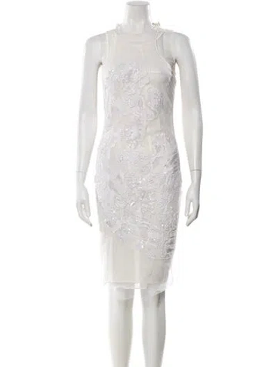 Pre-owned Pucci Nylon Midi Length Dress W/ Tags In Neutral