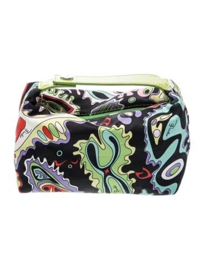 Pre-owned Pucci Nylon Pouch In Blue