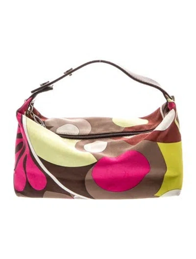 Pre-owned Pucci Nylon Shoulder Bag In Multicolor