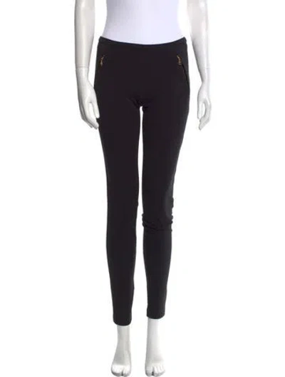 Pre-owned Pucci Nylon Skinny Leg Pants In Black