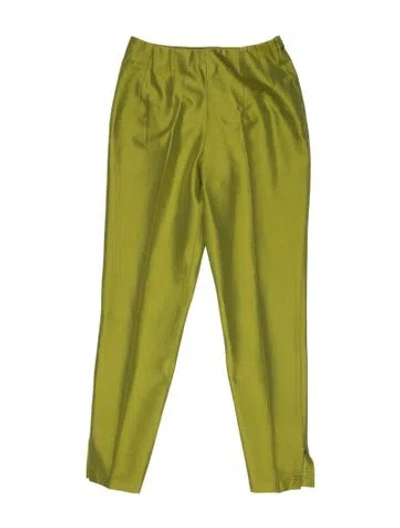 Pre-owned Pucci Nylon Skinny Leg Pants In Green