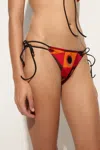 Pucci Printed Adjustable Bikini Swim Trunks In Multi