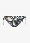 Pucci Geometric Low Rise Polyamide Bikini Bottom In Multi