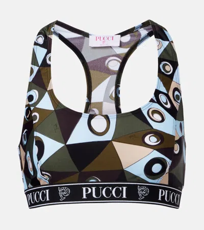 Pucci Occhi Sports Bra In Multi