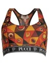 Pucci Occhi Print Cropped Top In Multi