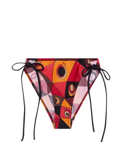 PUCCI OCCHI-PRINT ADJUSTABLE BIKINI BOTTOMS