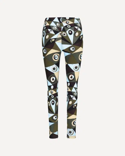 Pucci Occhi-print Leggings In Multi