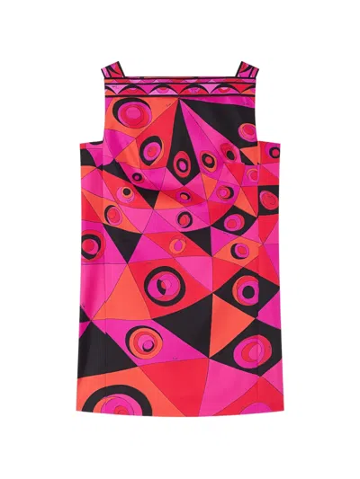 PUCCI OCCHI-PRINT SILK DRESS