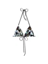 Pucci Occhi-print Triangle Bikini Top In Multi