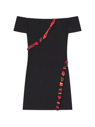Pucci Off-shoulder Dress In Black