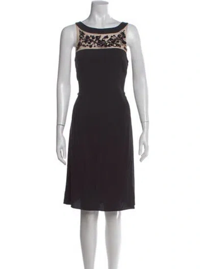 Pre-owned Pucci Off-the-shoulder Knee-length Dress W/ Tags In Black