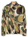 Pucci Abstract Pattern Cotton Shirt In Green