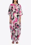 PUCCI ONDE PRINT MAXI KAFTAN