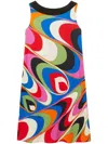 Pucci Onde-print Shift Minidress In Multicolour