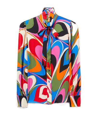 Pucci Onde-print Shirt In Multi
