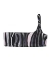 Pucci One-shoulder Bikini Top In Multi