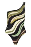 Pucci One-shoulder Swimsuit