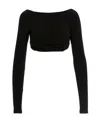 Pucci Open-back Crop Top In Black
