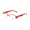 Pucci Orange Metal Frames In Red