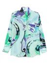 Pucci Orchid Print Shirt Long Sleeves