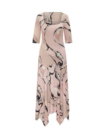 PUCCI PUCCI ORCHID PRINT DRESS