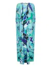 Pucci Women Orchidee Print Stretch Jersey Caftan