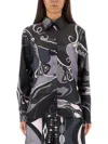 Pucci Orchid Print Shirt In Black