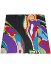 PUCCI PUCCI ORCHID-PRINT SILK-TWILL SKIRT CLOTHING