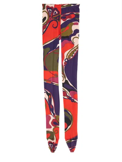 PUCCI ORCHID PRINT TIGHTS