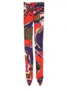 Pucci Orchid Print Tights Stocking In Animal Print