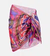 Pucci Orchidee Cotton Beach Cover-up In Multi