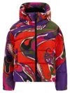 Pucci Orchidee Down Jacket In Multi