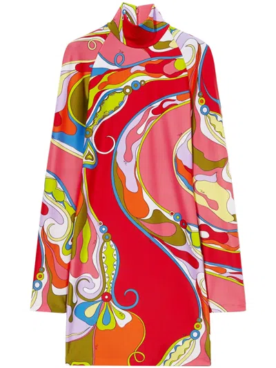 Pucci Orchidee Dress In Rot