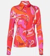 Pucci Orchidee-print Shirt In Multicolor