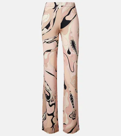 Pucci Orchidee Jersey Wide-leg Pants