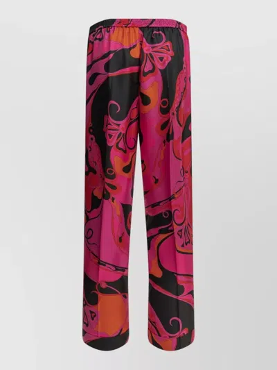 PUCCI ORCHIDEE LOUNGE PANTS BOLD PRINT BUTTONS