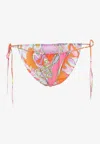 Pucci Abstract-print Side-tie Bikini Bottoms In Multi